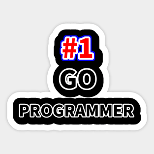 Number one GO programmer Sticker